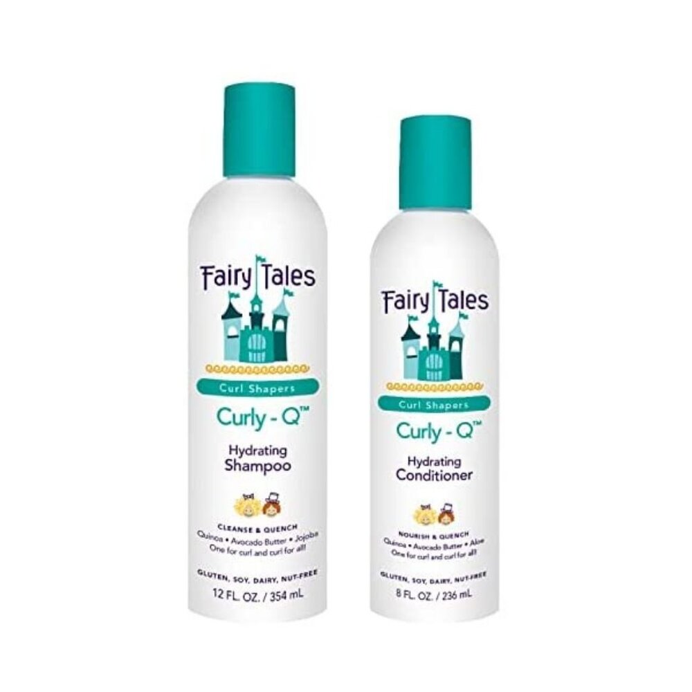 Fairy Tales Curly-Q Daily Hydrating Shampoo 12 oz & Conditioner 8 oz Duo